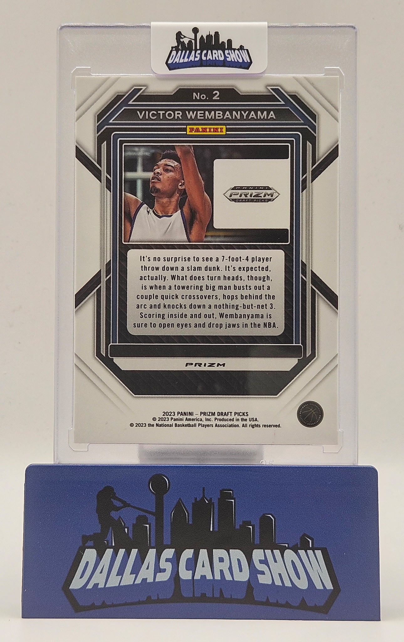2023-24 Panini Prizm Draft Picks #2 Victor Wembanyama Red Crack Ice Rookie RC