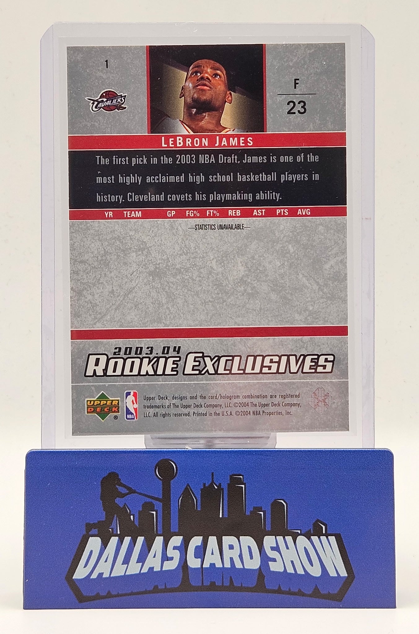 2003-04 Upper Deck #1 Lebron James Rookie Exclusives RC