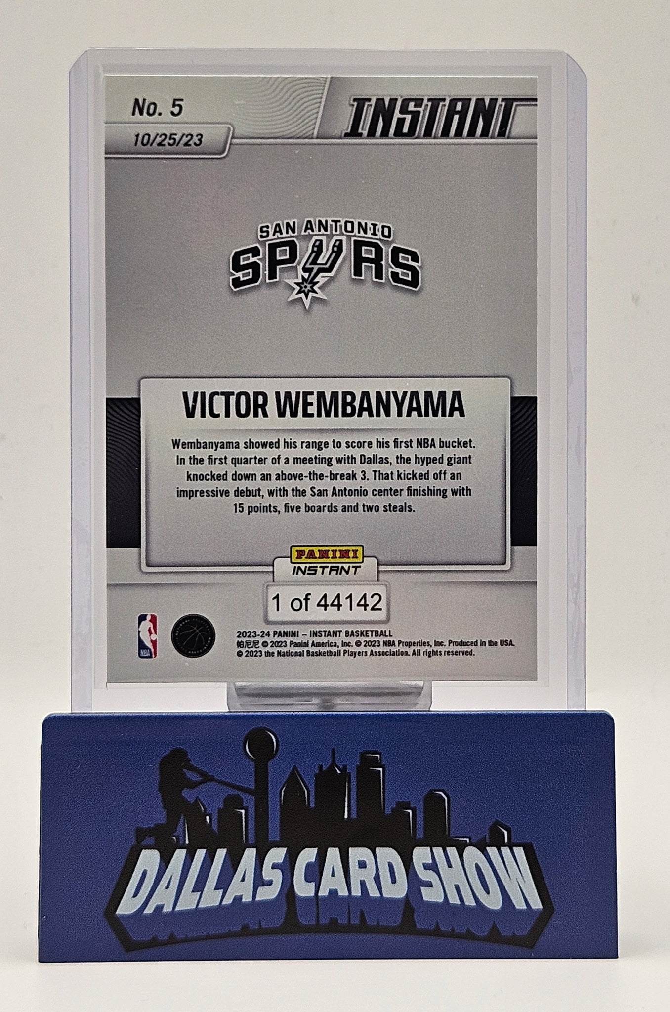 2023-24 Panini Instant #5 Victor Wembanyama Rookie RC