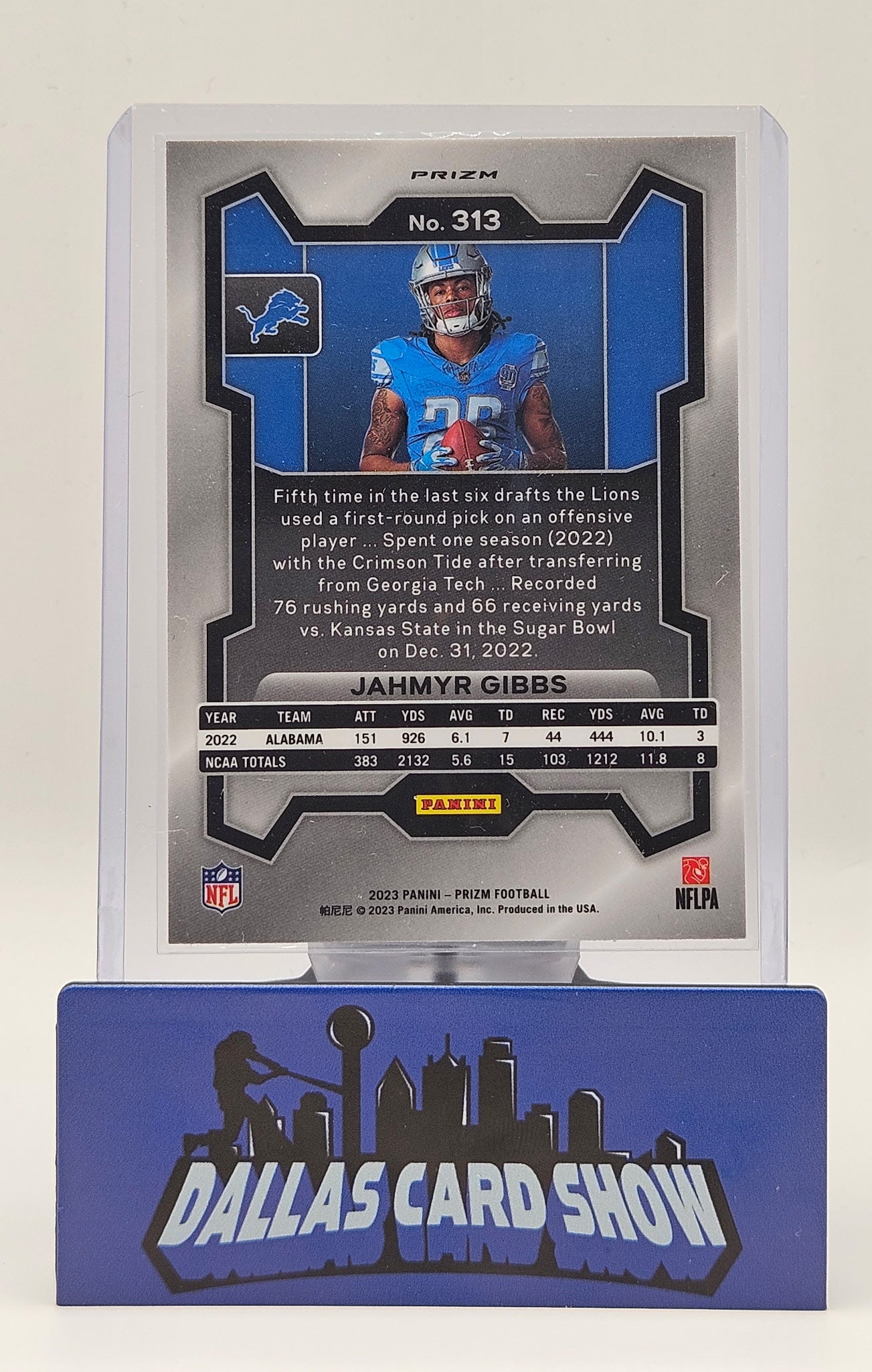 2023 Panini Prizm #313 Jahmyr Gibbs Rookie RC