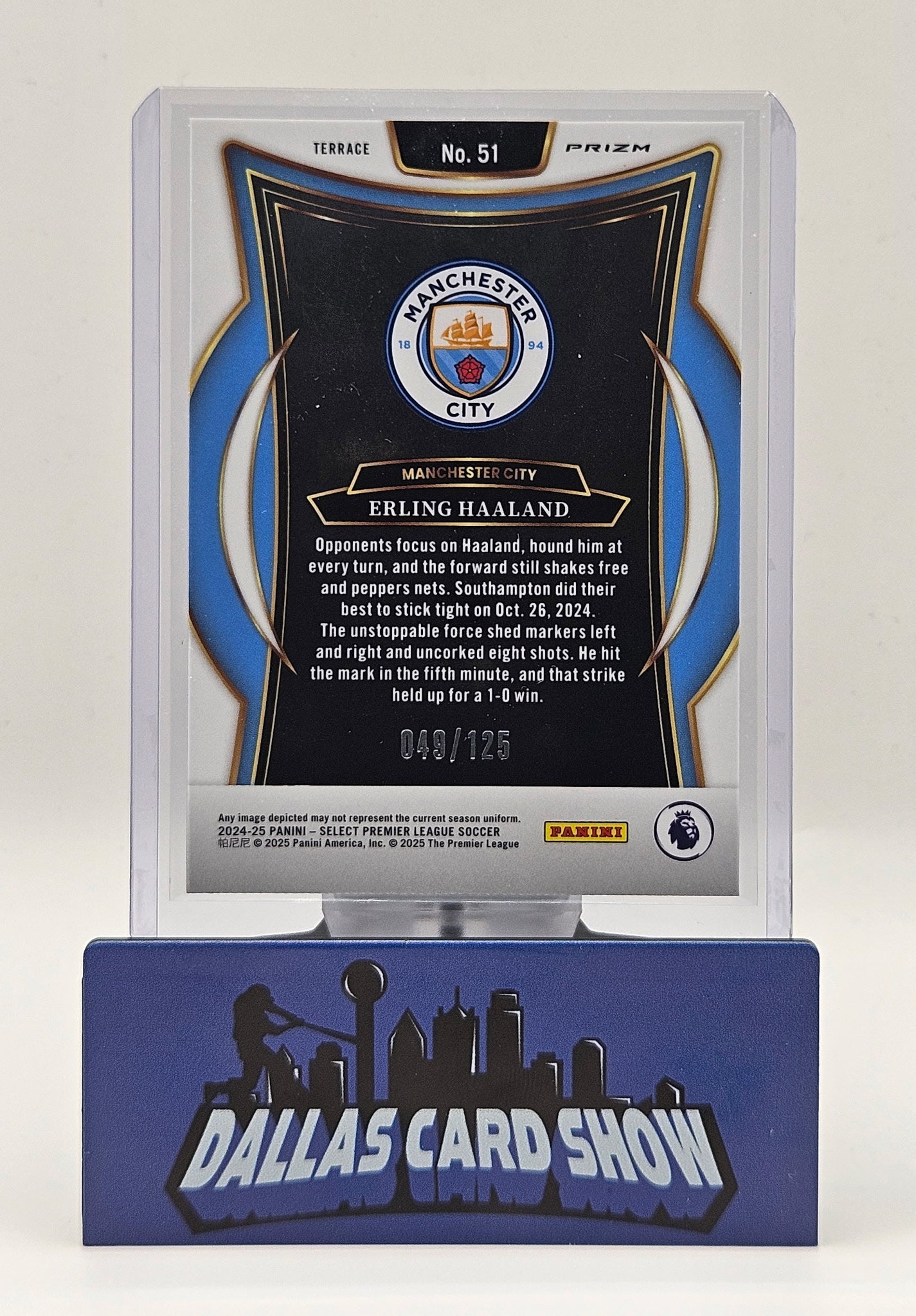 2024-25 Panini Select Premier League #51 Erling Haaland Green Geometric /125