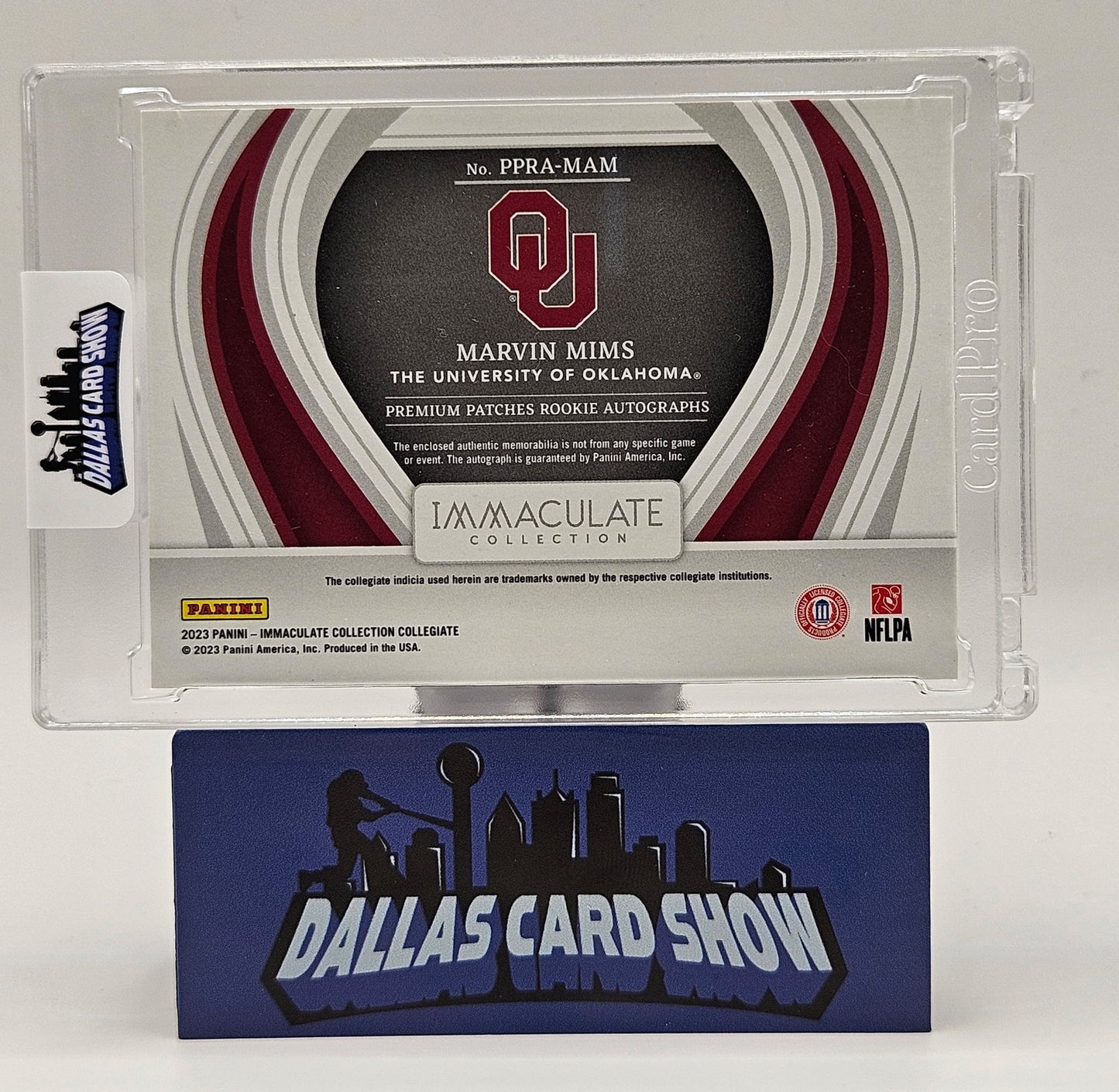 2023 Immaculate Collegiate Marvin Mims Rookie Patch Autograph /10 Cheez-it Logo