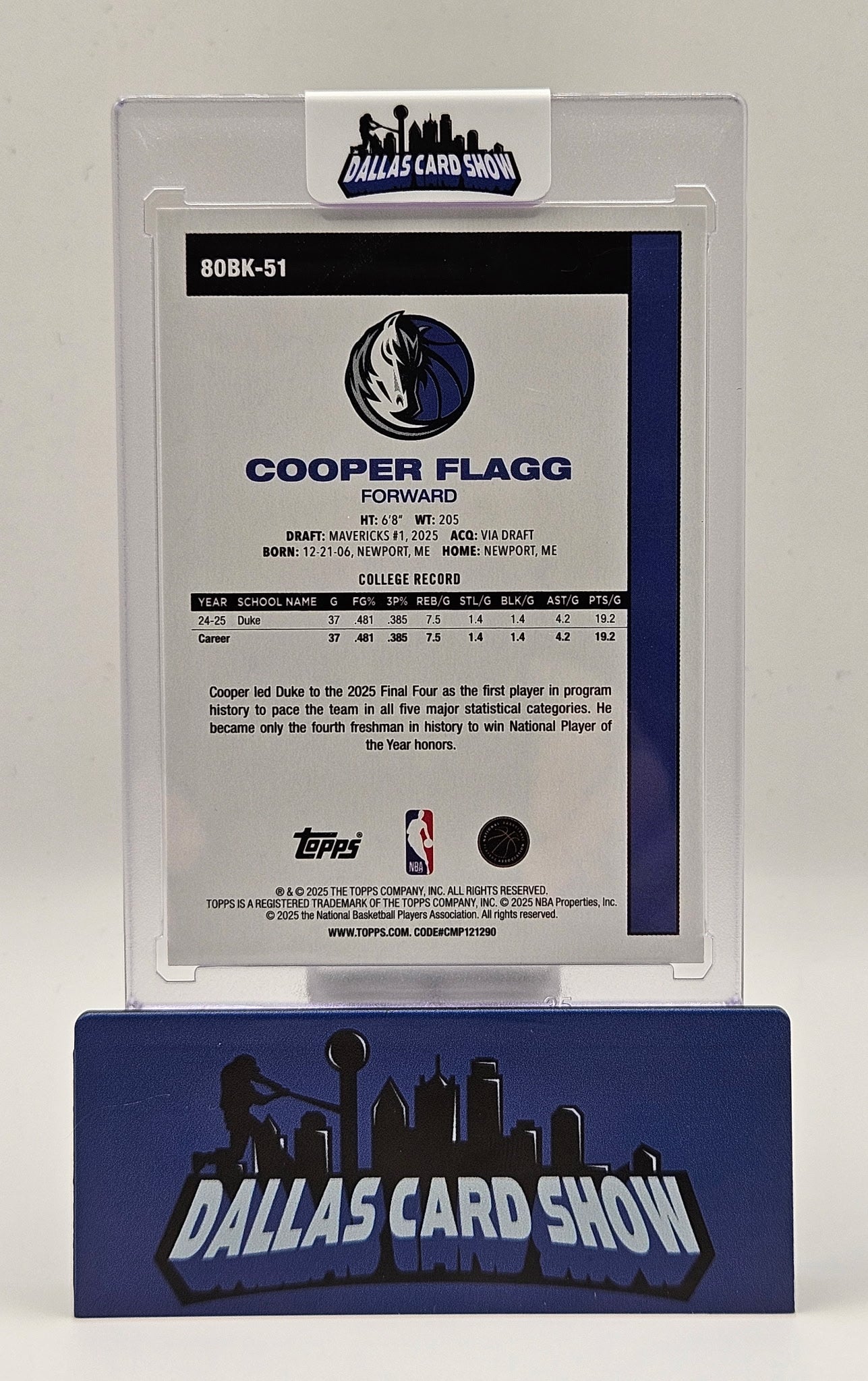 2025-26 Topps - 1980-81 Topps Basketball Cooper Flagg #80BK-51 Pink (RC)