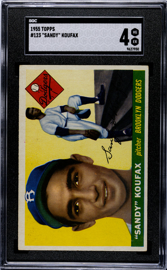1955 Topps #123 Sandy Koufax SGC 4