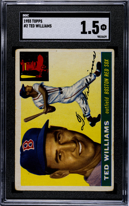 1955 Topps #2 Ted Williams SGC 1.5