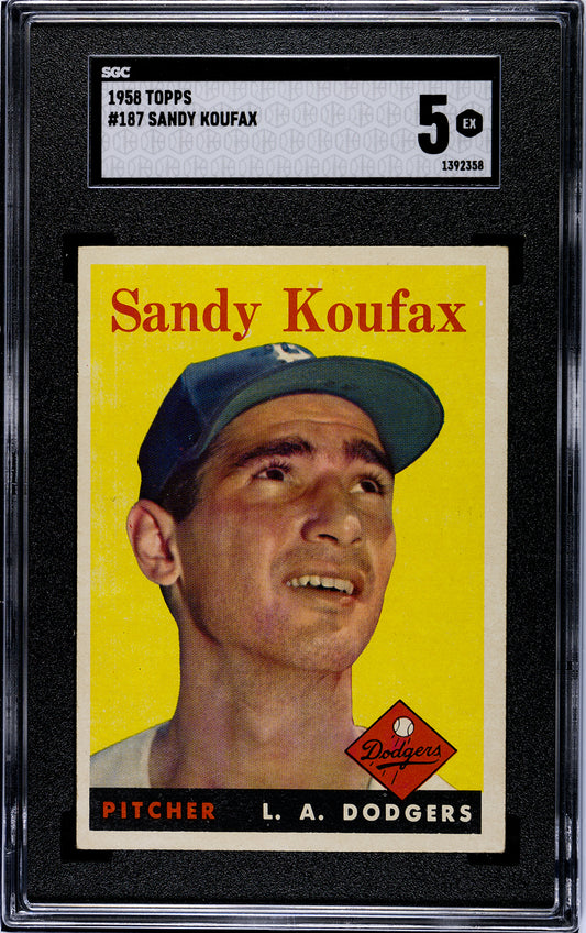 1958 Topps #197 Sandy Koufax SGC 5