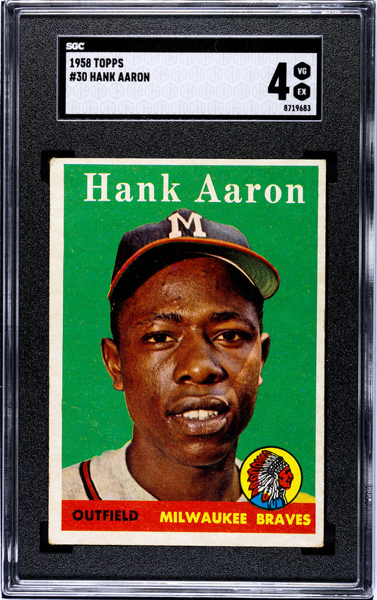 1958 Topps #30 Hank Aaron SGC 4