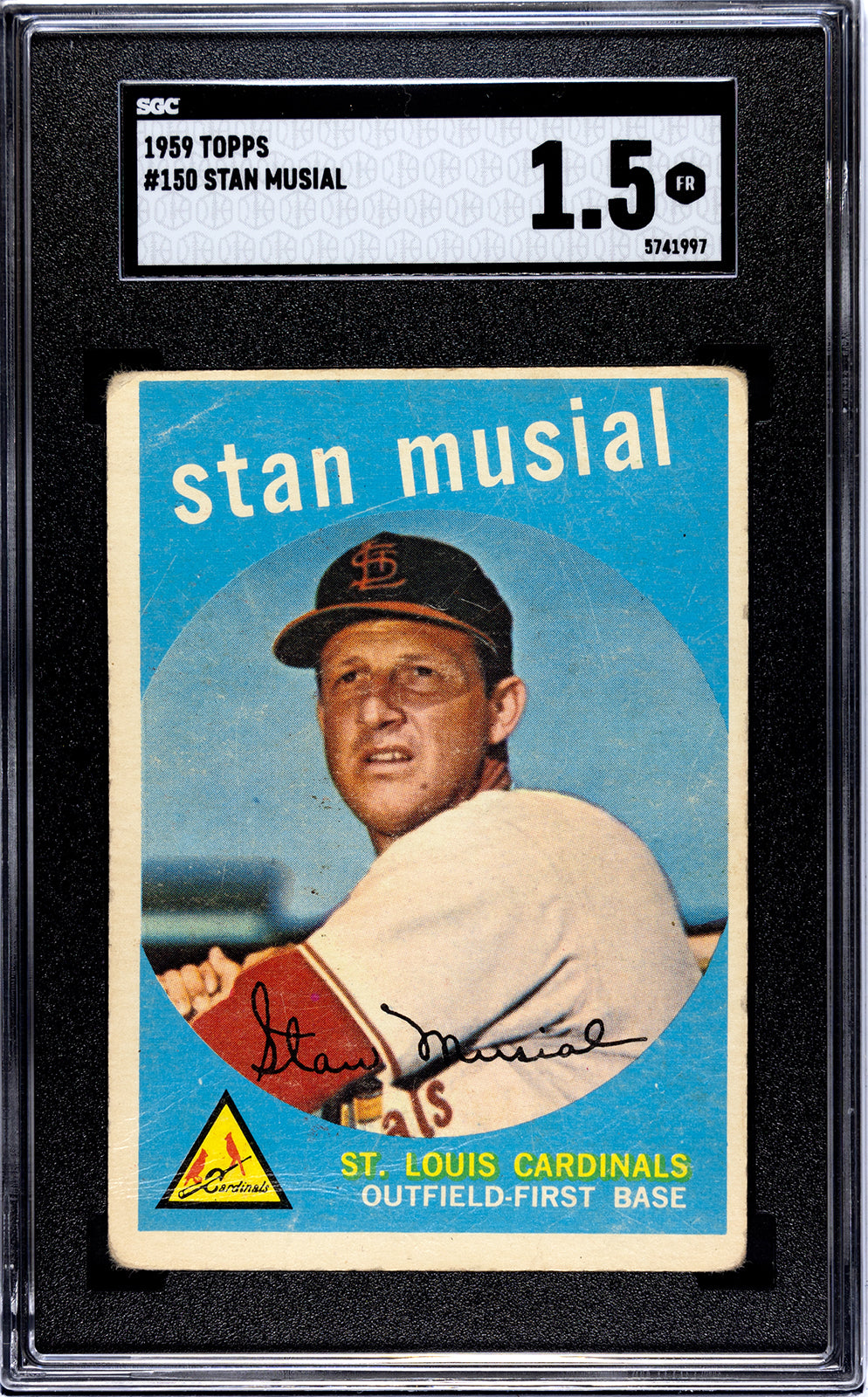 1959 Topps Stan Musial #150 SGC 1.5