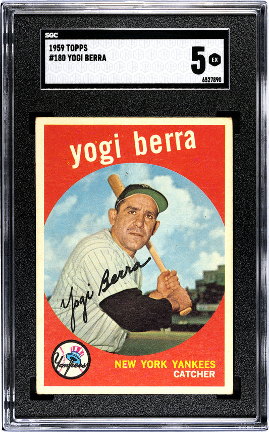 1959 Topps #180 Yogi Berra SGC 5