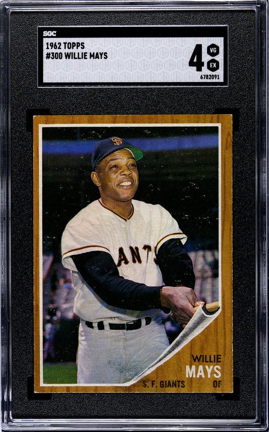 1962 Topps #300 Willie Mays SGC 4