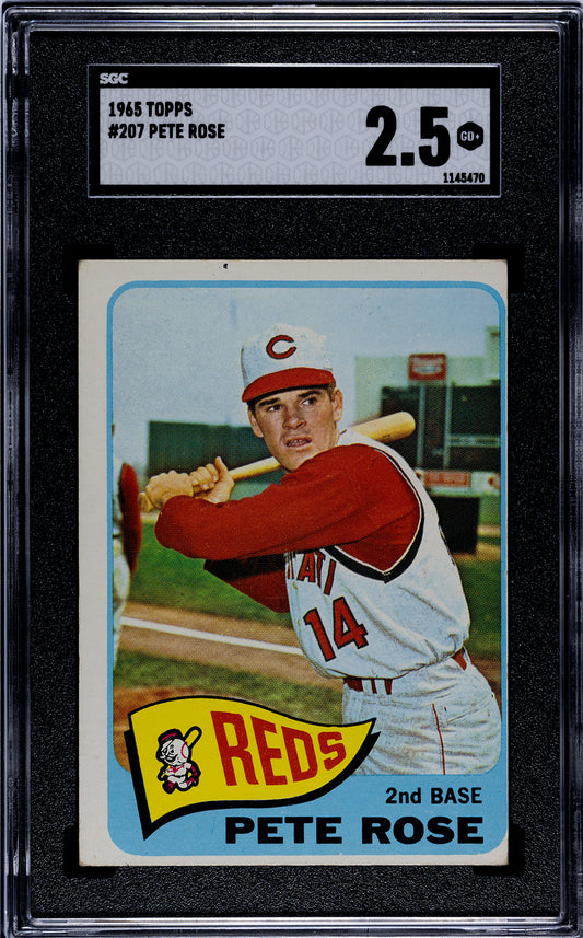 1965 Topps #207 Pete Rose SGC 2.5