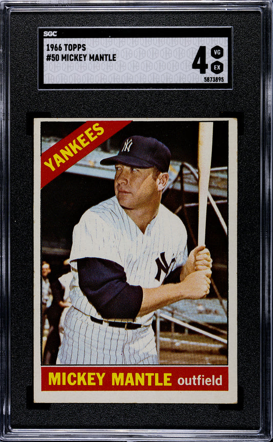 1966 Topps #50 Mickey Mantle SGC 4