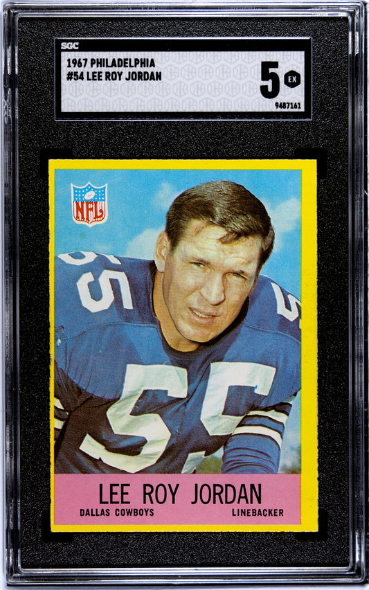 1967 Philadelphia #54 Lee Roy Jordan SGC 5