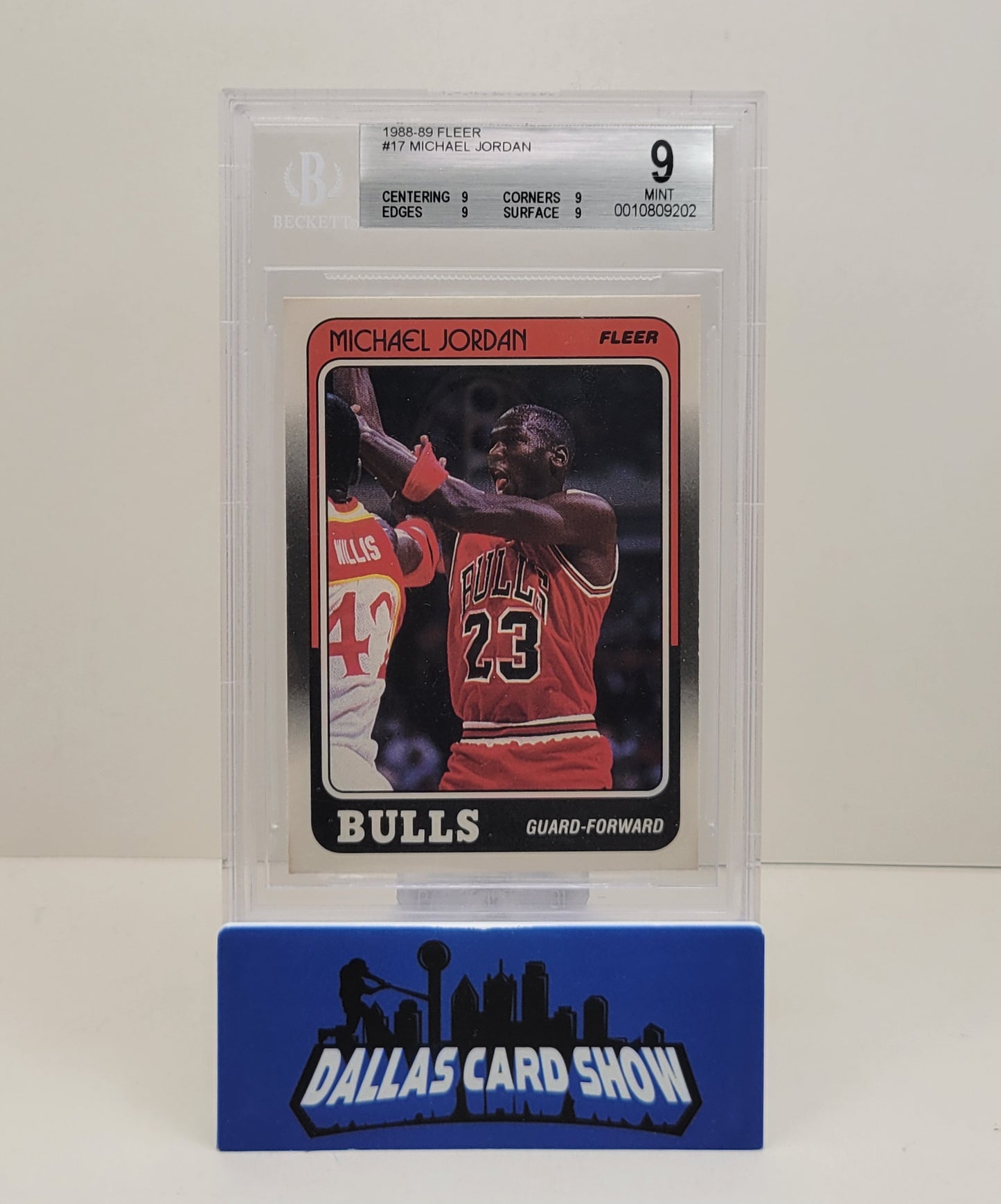 1988-89 Fleer Michael Jordan #17 BGS 9