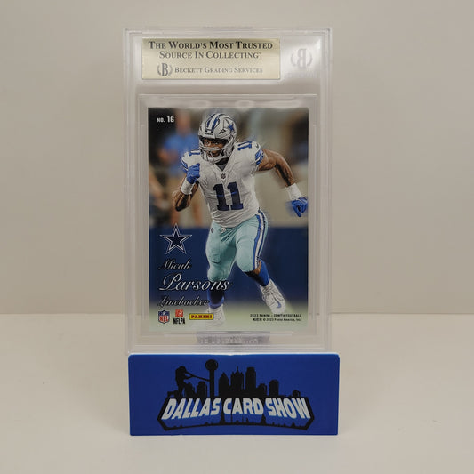 2023 Panini Zenith 94 Pacific Red Micah Parsons #16 BGS 9.5 Dallas Cowboys