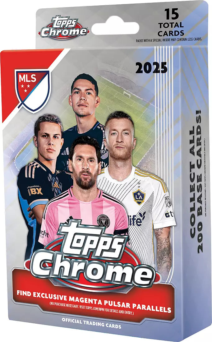 2025 Topps Chrome MLS Soccer Hanger Box