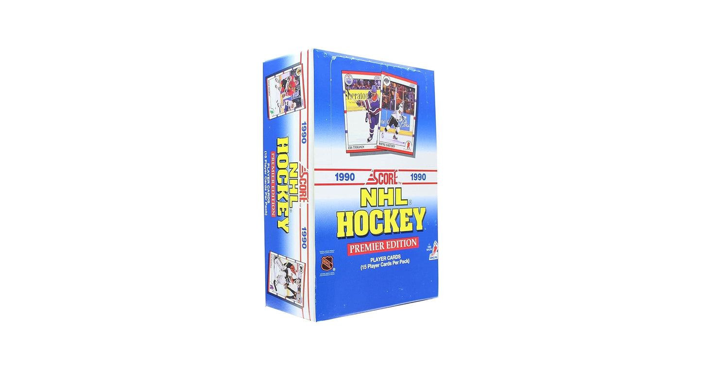 1990 Score Hockey Premier Edition Box - 36 Sealed Packs
