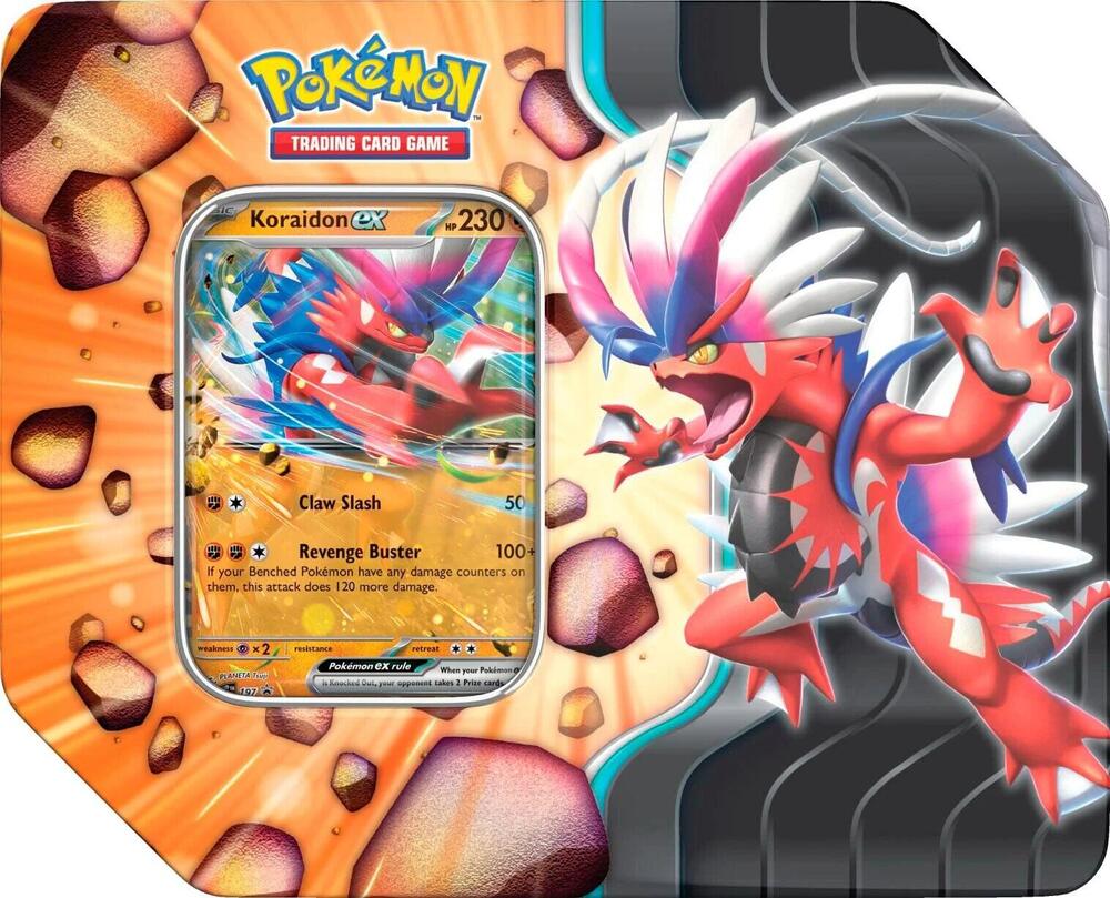 2026 Pokemon - Slashing Legends Tin (Koraidon ex)