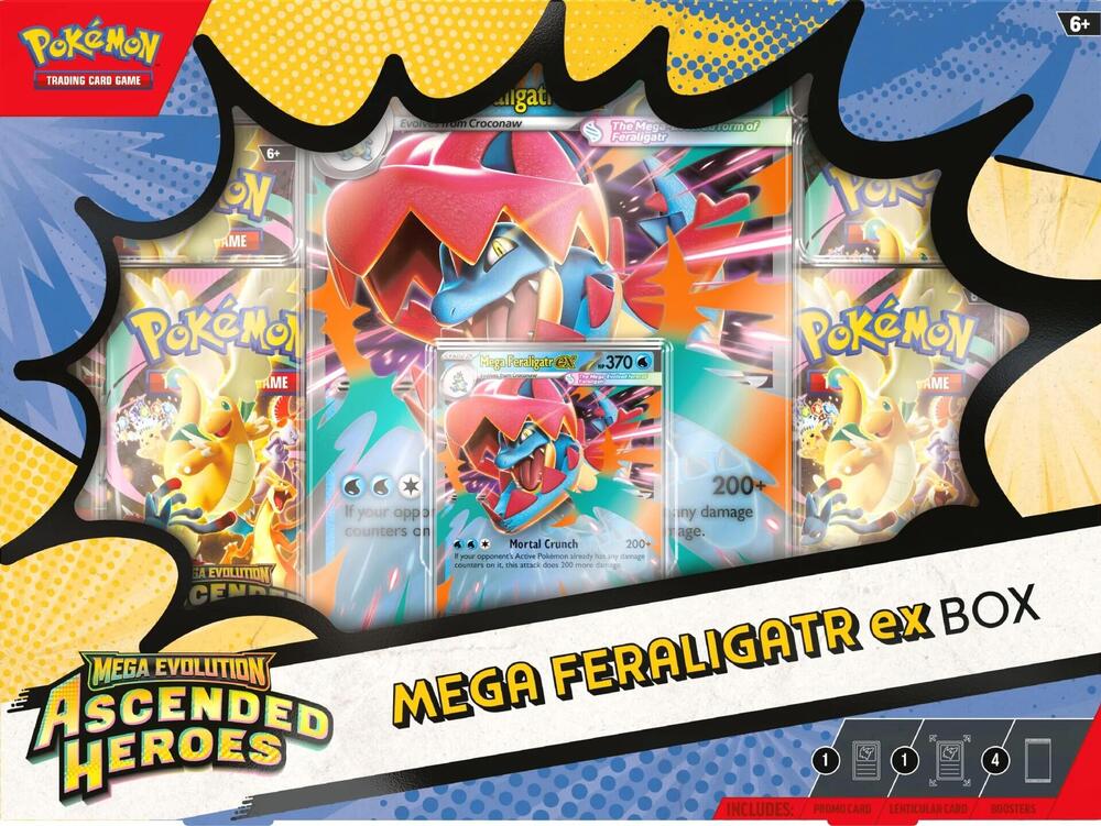 2026 Pokemon - Ascended Heroes Mega Feraligatr ex Box