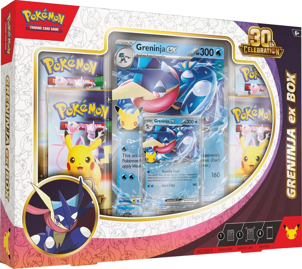 2026 Pokemon - 30th Celebration Greninja ex Box SEALED