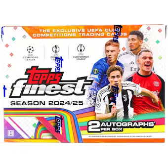 2024-25 Topps UEFA Club Competitions Finest Soccer Hobby Box