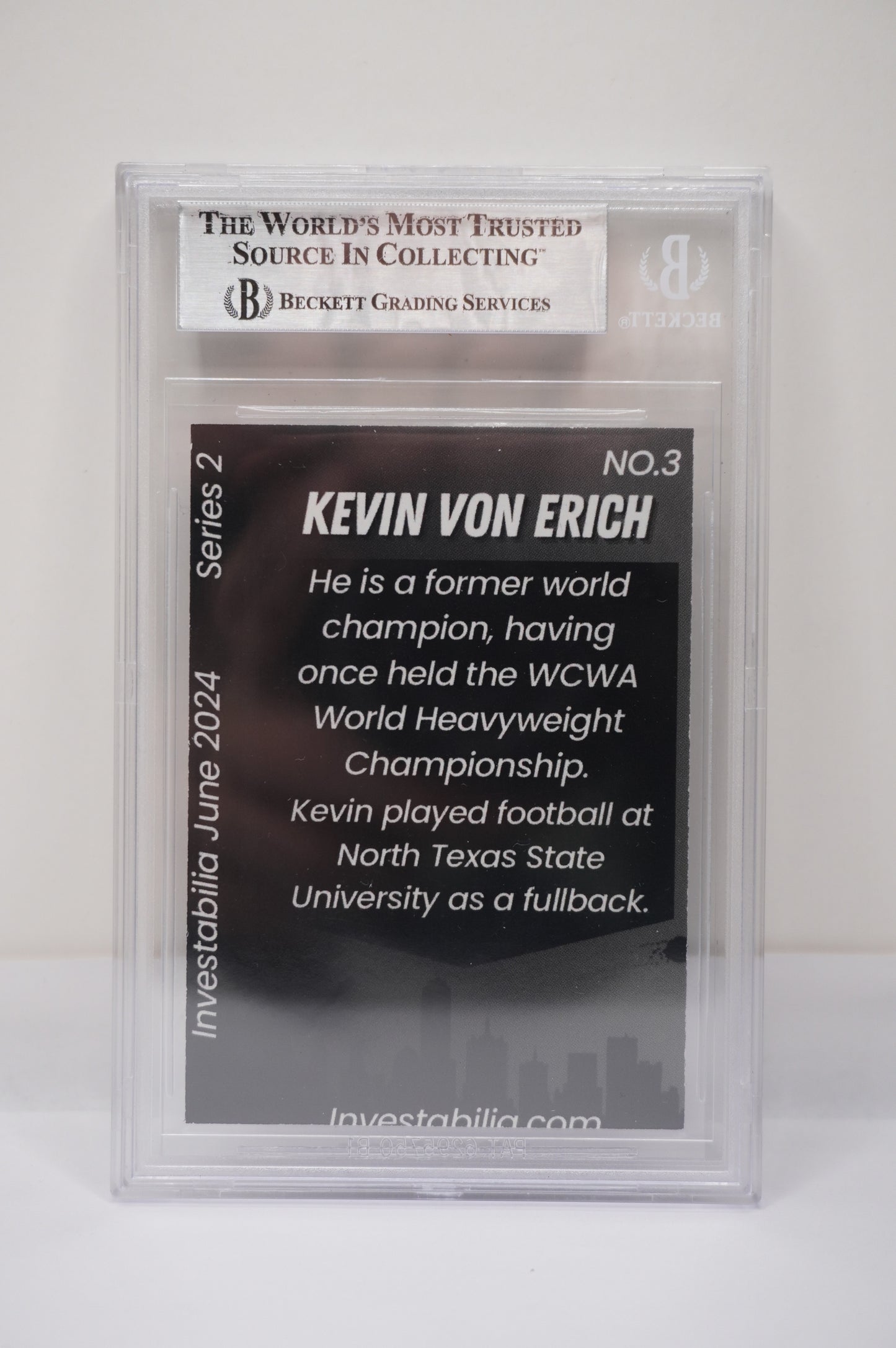 2024 JUNE INVESTABILIA SERIES 2 KEVIN VON ERICH #3 BGS AUTH. AUTO