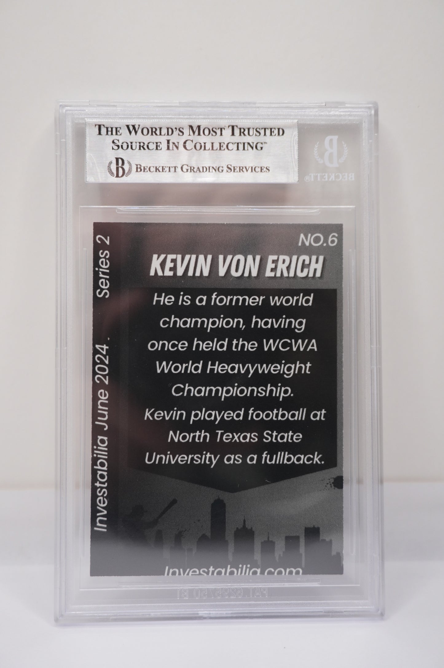 2024 JUNE INVESTABILIA SERIES 2 KEVIN VON ERICH #6 BGS AUTH. AUTO