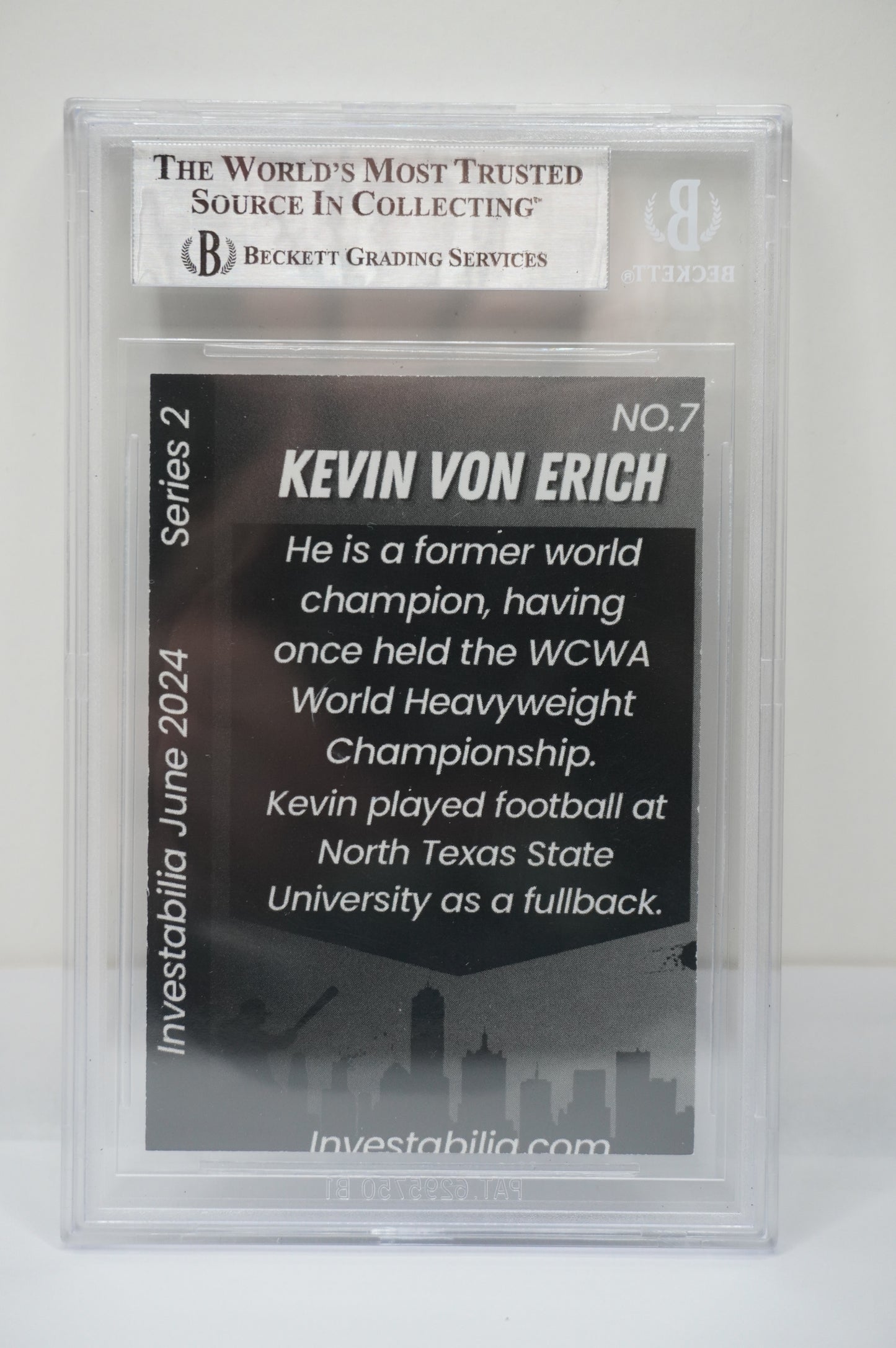 2024 JUNE INVESTABILIA SERIES 2 KEVIN VON ERICH #7 BGS AUTH. AUTO