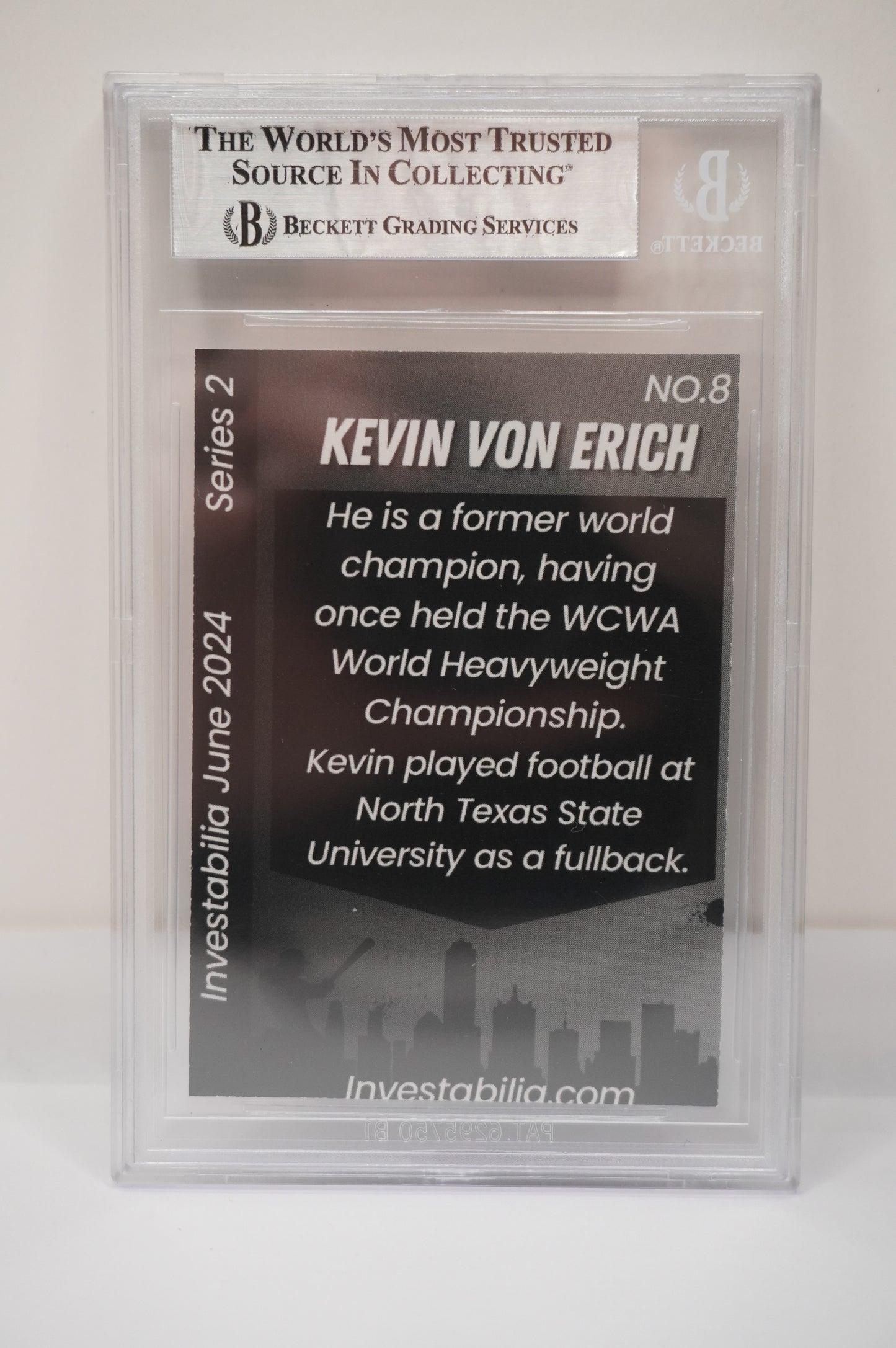 2024 JUNE INVESTABILIA SERIES 2 KEVIN VON ERICH #8 BGS AUTH. AUTO