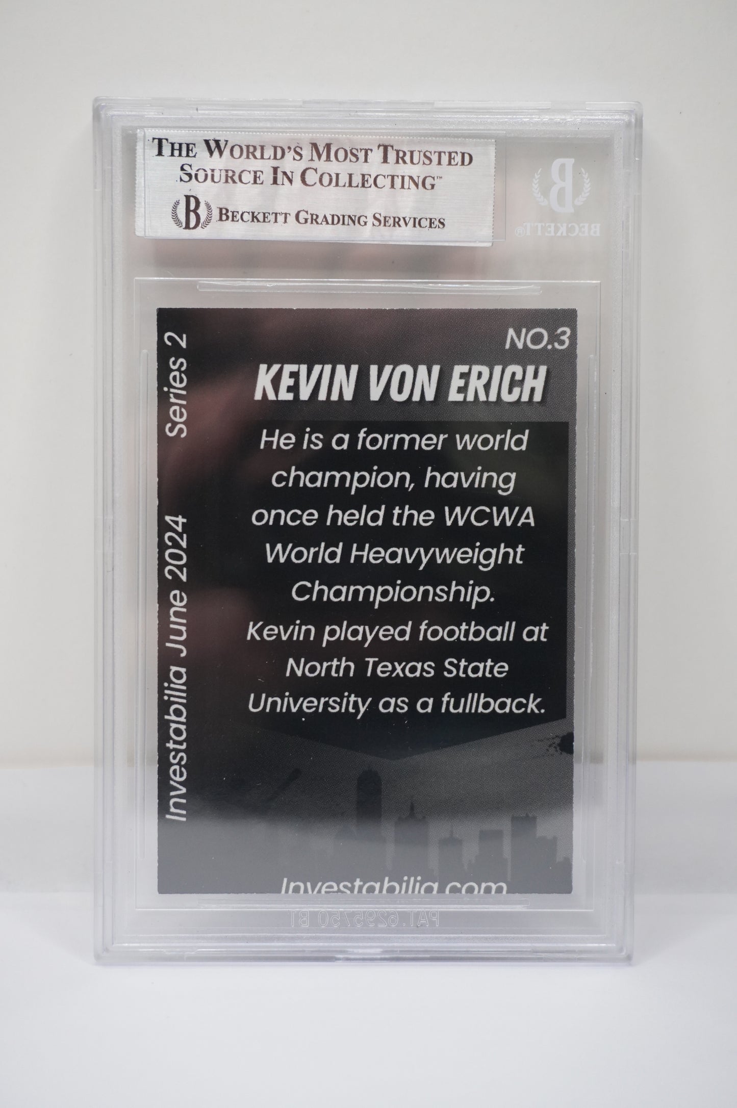 2024 JUNE INVESTABILIA SERIES 2 KEVIN VON ERICH #3 BGS AUTH. AUTO