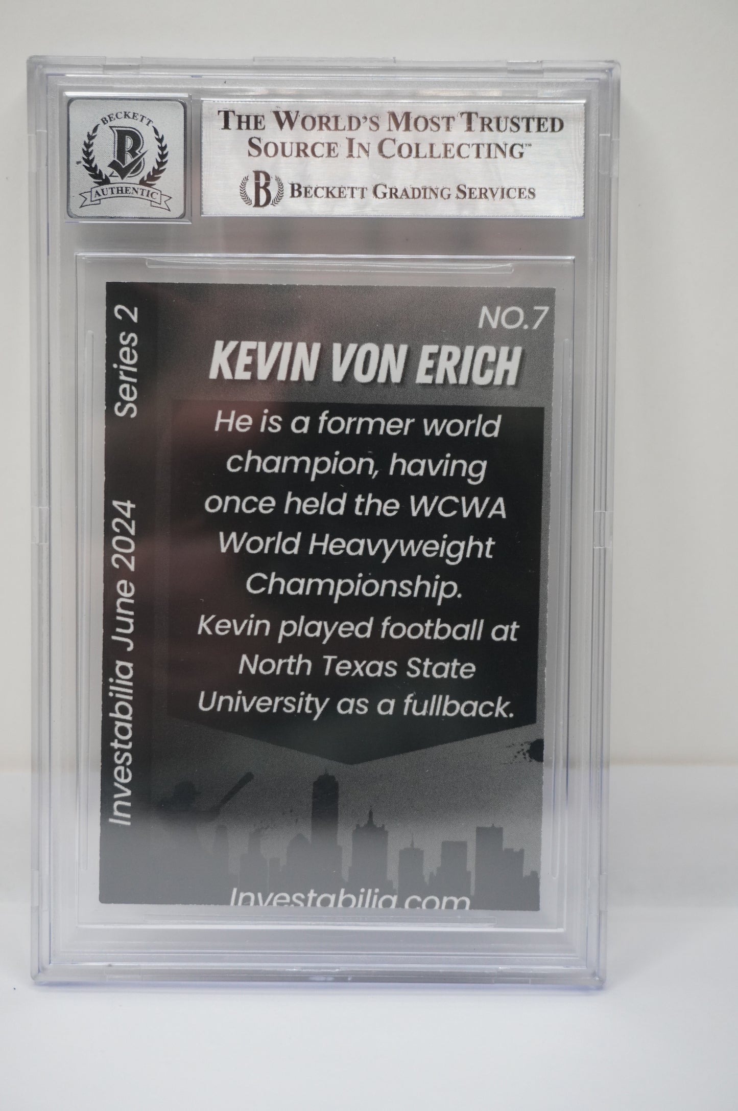 2024 JUNE INVESTABILIA SERIES 2 KEVIN VON ERICH #7 BGS 10 AUTO