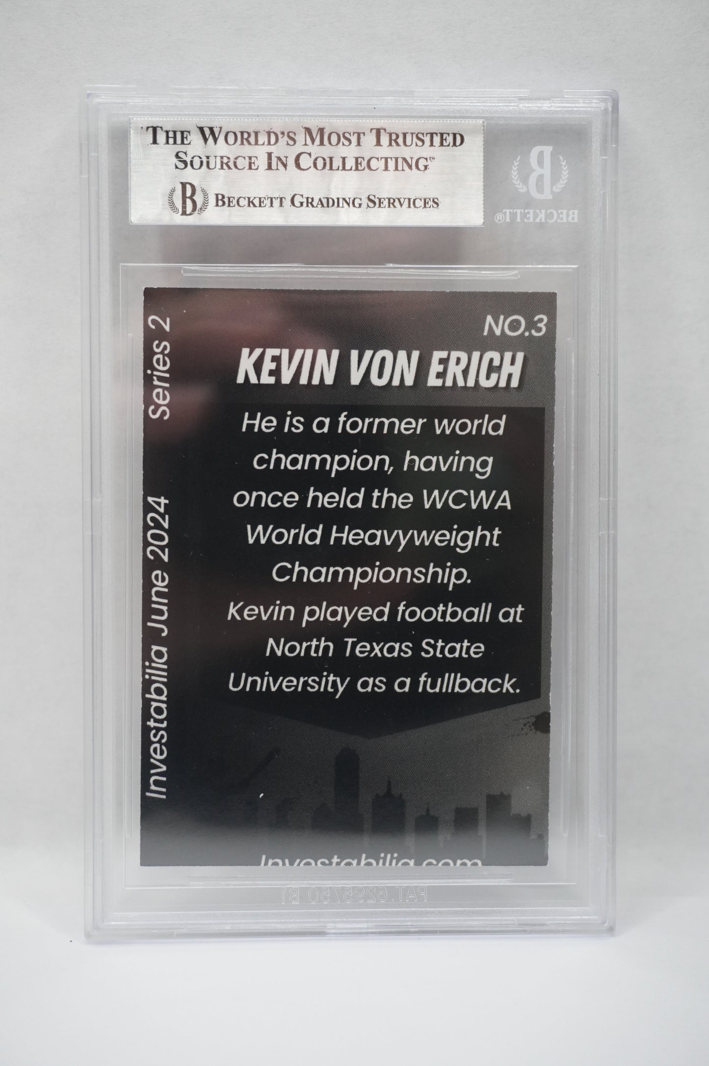 2024 JUNE INVESTABILIA SERIES 2 KEVIN VON ERICH #3 BGS AUTH. AUTO