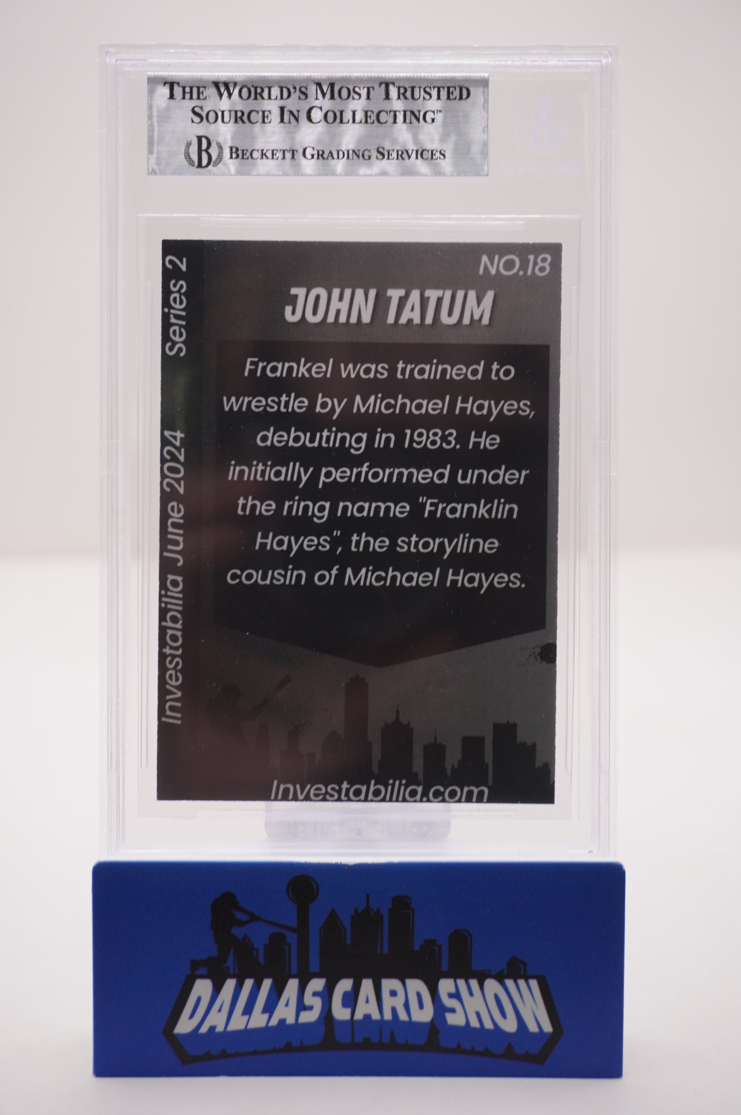 2024 JUNE INVESTABILIA SERIES 2 #18 JOHN "HOLLYWOOD" TATUM BAS AUTHENTIC AUTO