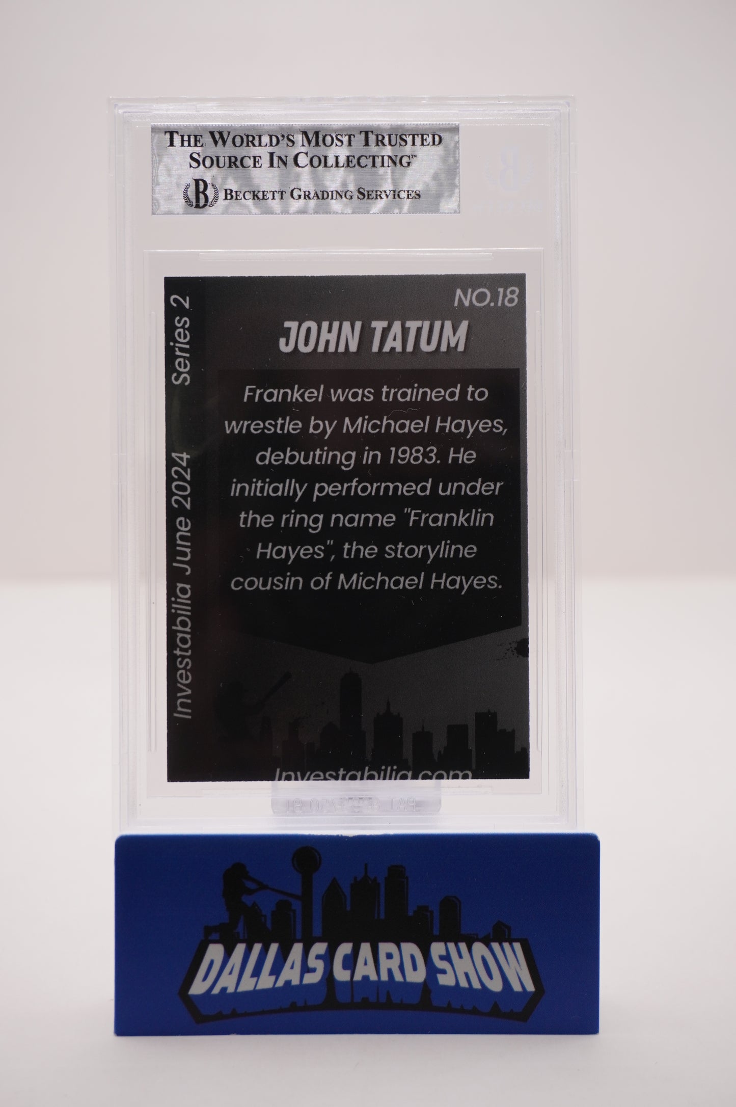 2024 JUNE INVESTABILIA SERIES 2 #18 JOHN "HOLLYWOOD" TATUM BAS AUTHENTIC AUTO