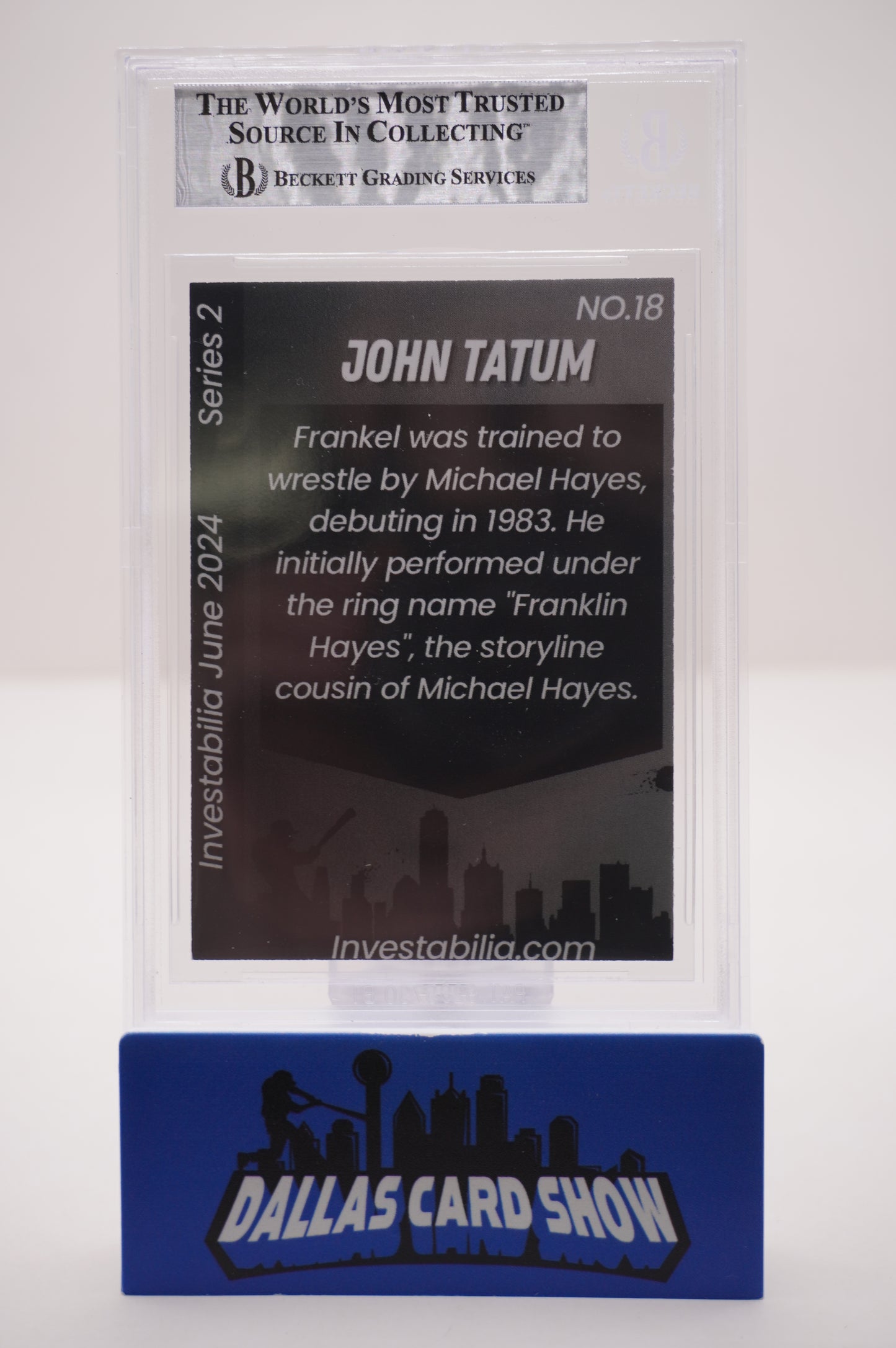 2024 JUNE INVESTABILIA SERIES 2 #18 JOHN "HOLLYWOOD" TATUM BAS AUTHENTIC AUTO
