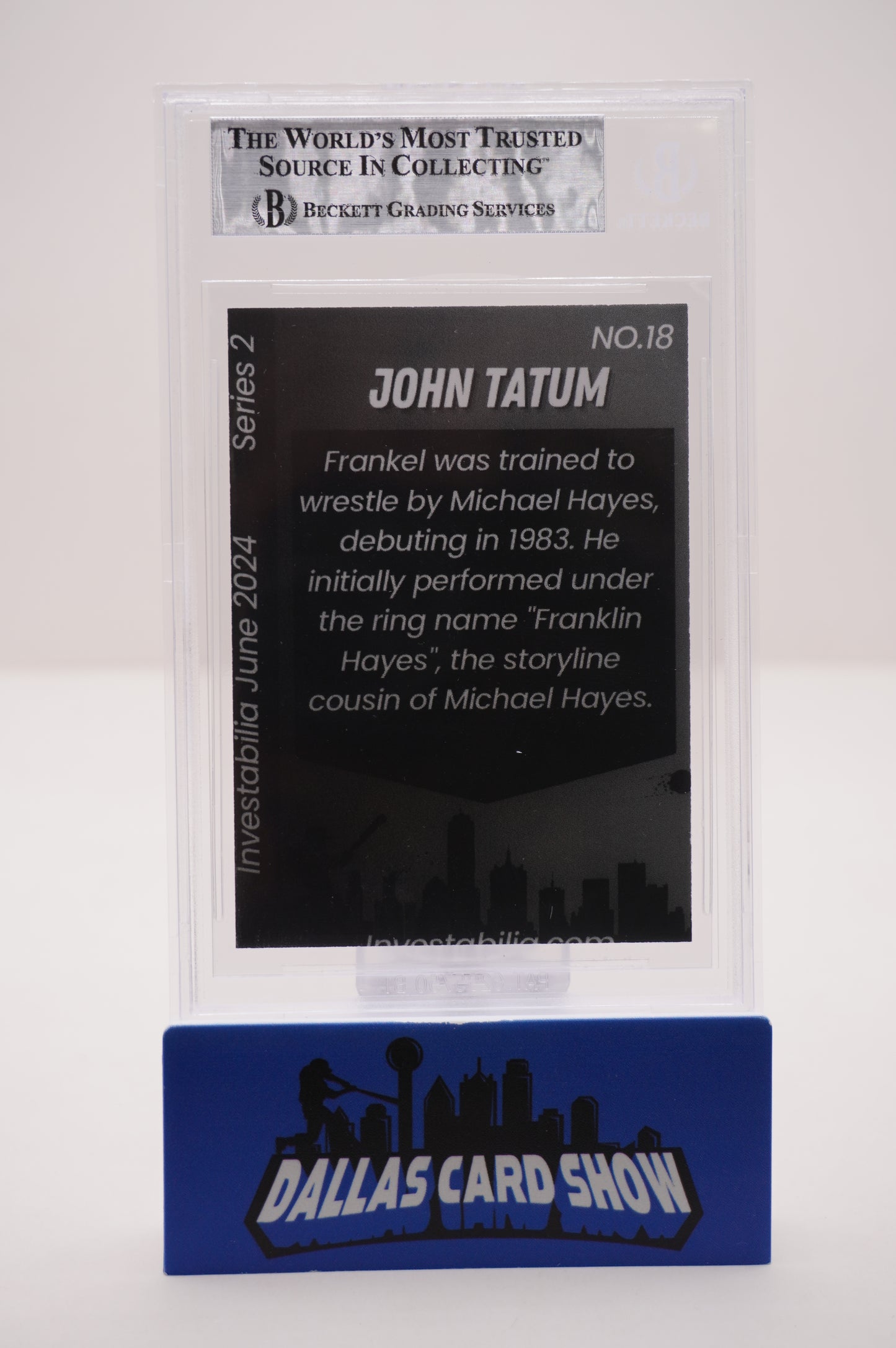2024 JUNE INVESTABILIA SERIES 2 #18 JOHN "HOLLYWOOD" TATUM BAS AUTHENTIC AUTO