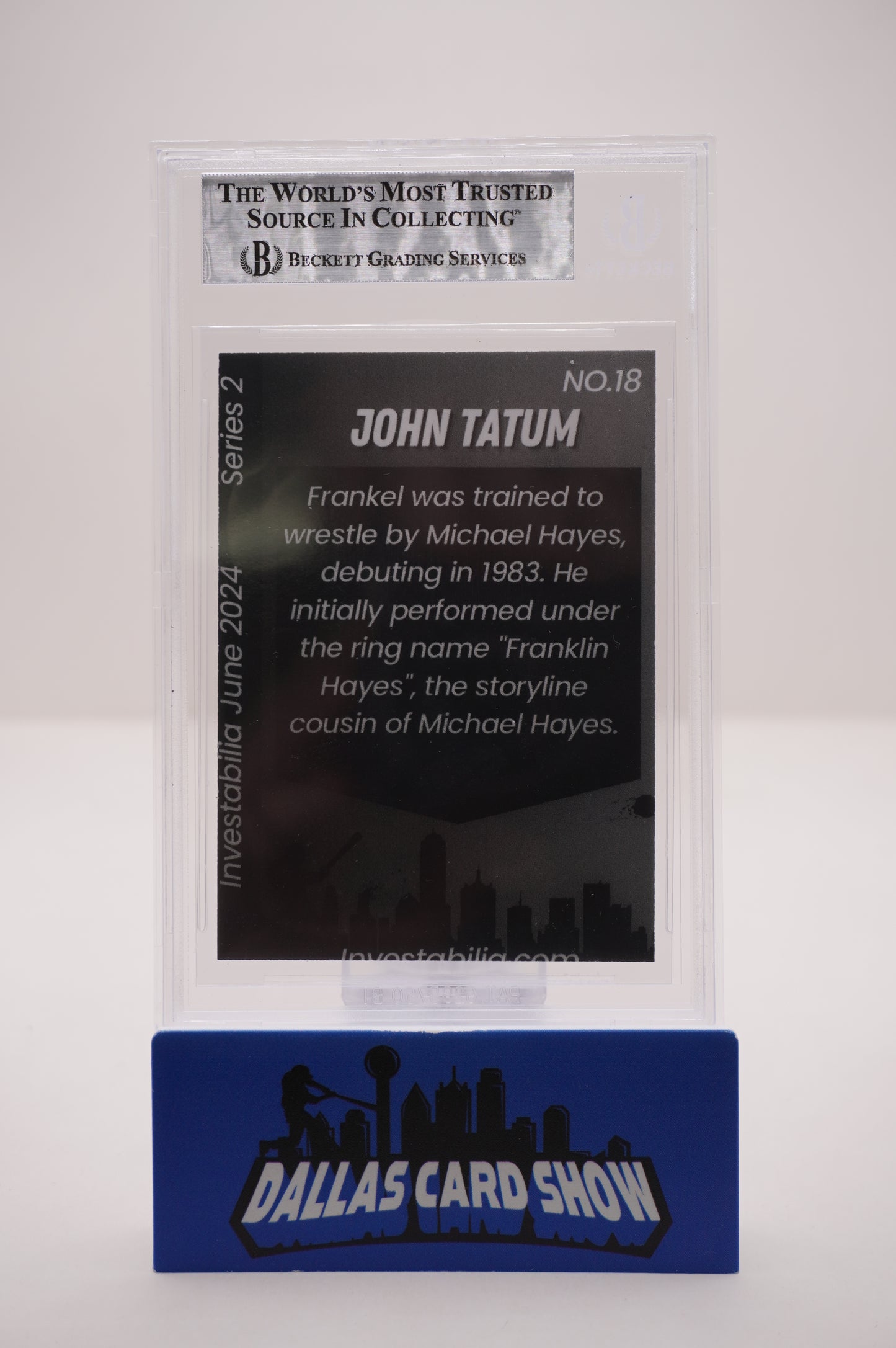 2024 JUNE INVESTABILIA SERIES 2 #18 JOHN "HOLLYWOOD" TATUM BAS AUTHENTIC AUTO