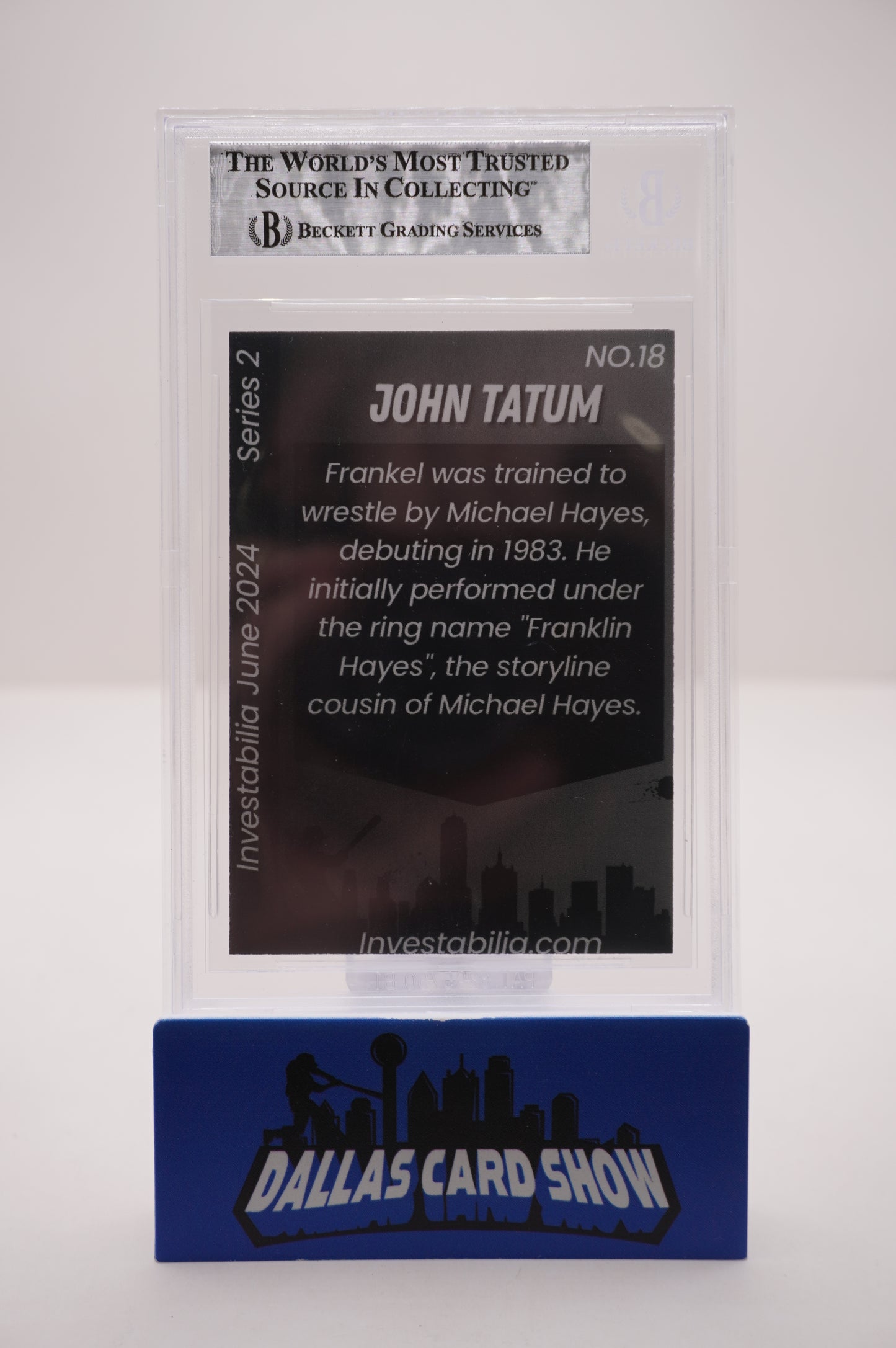 2024 JUNE INVESTABILIA SERIES 2 #18 JOHN "HOLLYWOOD" TATUM BAS AUTHENTIC AUTO