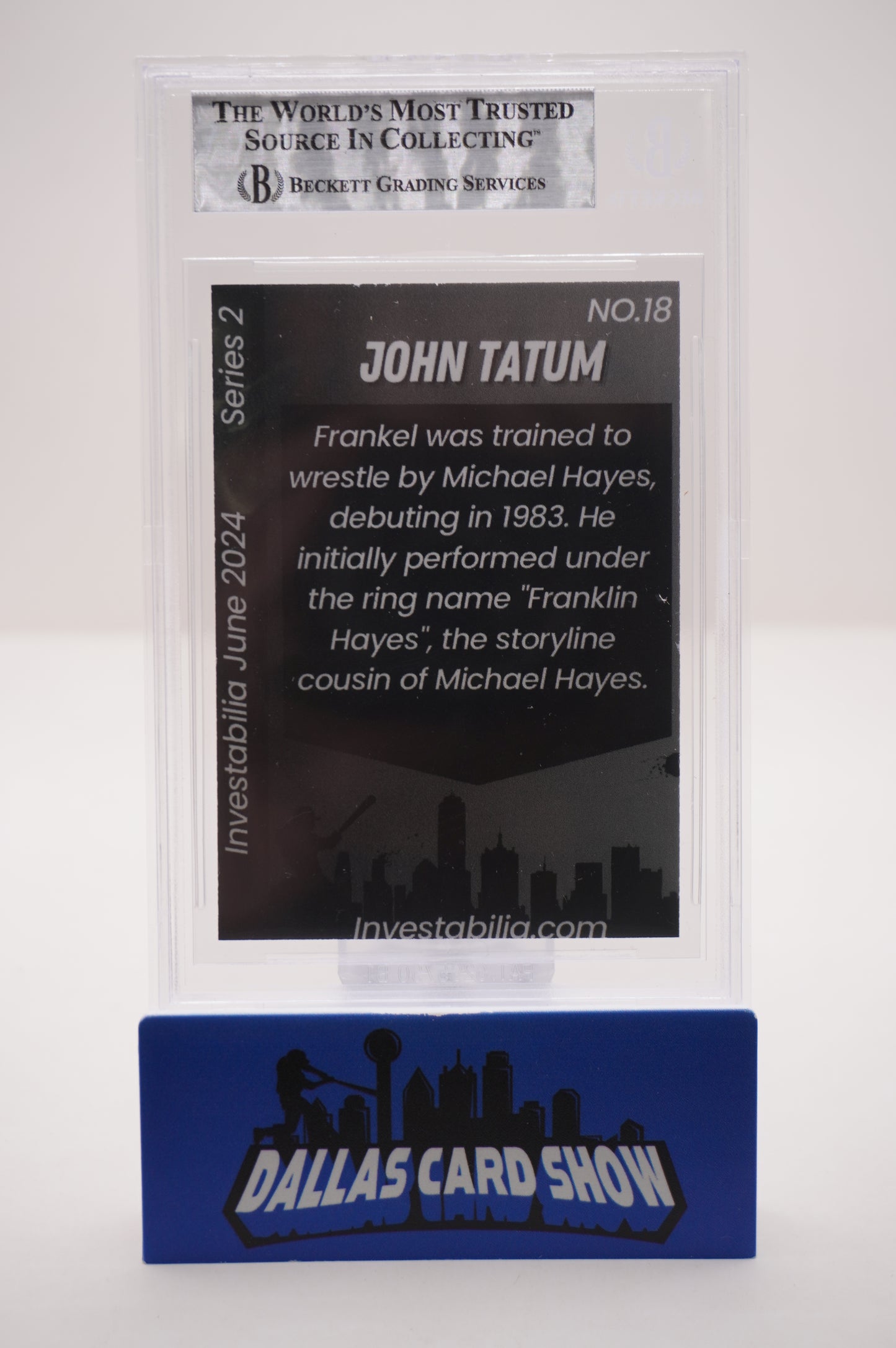 2024 JUNE INVESTABILIA SERIES 2 #18 JOHN "HOLLYWOOD" TATUM BAS AUTHENTIC AUTO