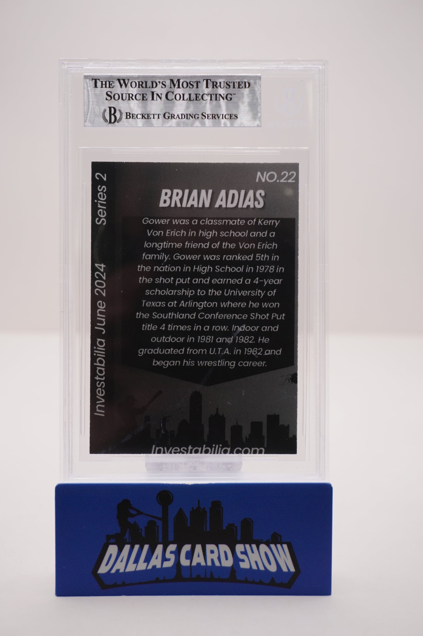 2024 JUNE INVESTABILIA SERIES 2 #22 BRIAN ADIAS BAS AUTHENTIC AUTO