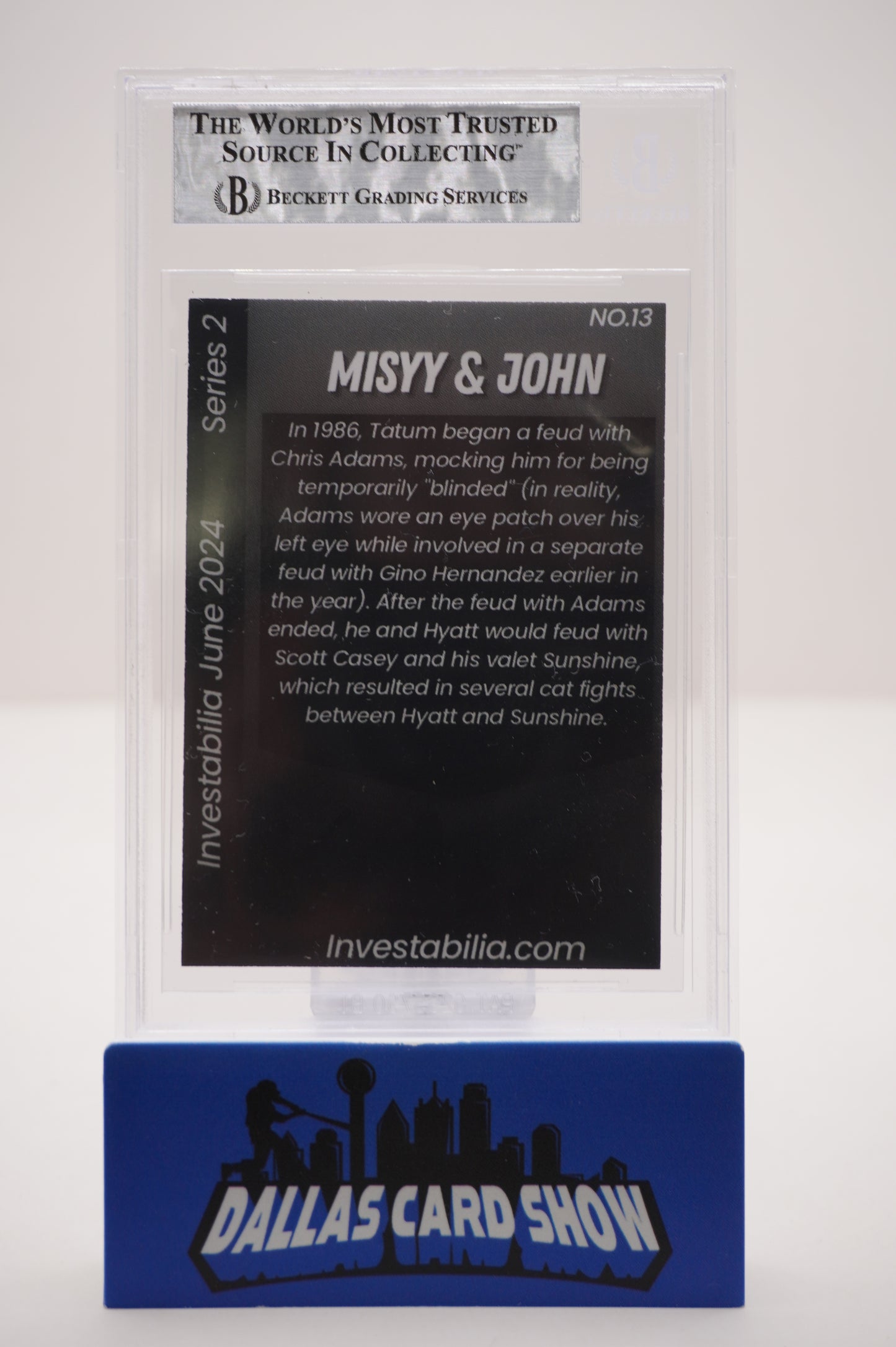 2024 JUNE INVESTABILIA SERIES 2 #13 MISSY HYATT/JOHN "HOLLYWOOD" TATUM BAS AUTO