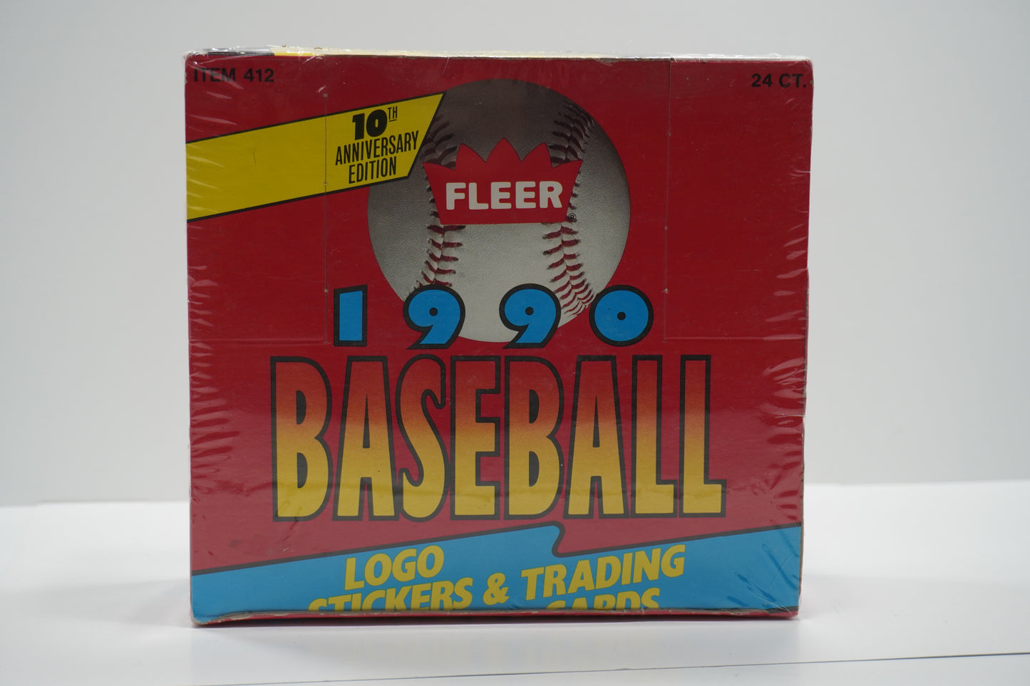 1990 FLEER BASEBALL UNOPENED BOXES 24 ct SEALED CELLO PACK BOX