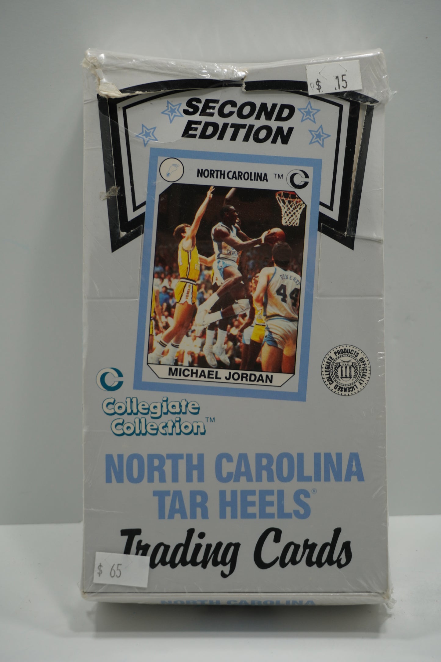 1990 Collegiate Collection North Carolina Tar Heels 2nd Edition Wax Box SEALED