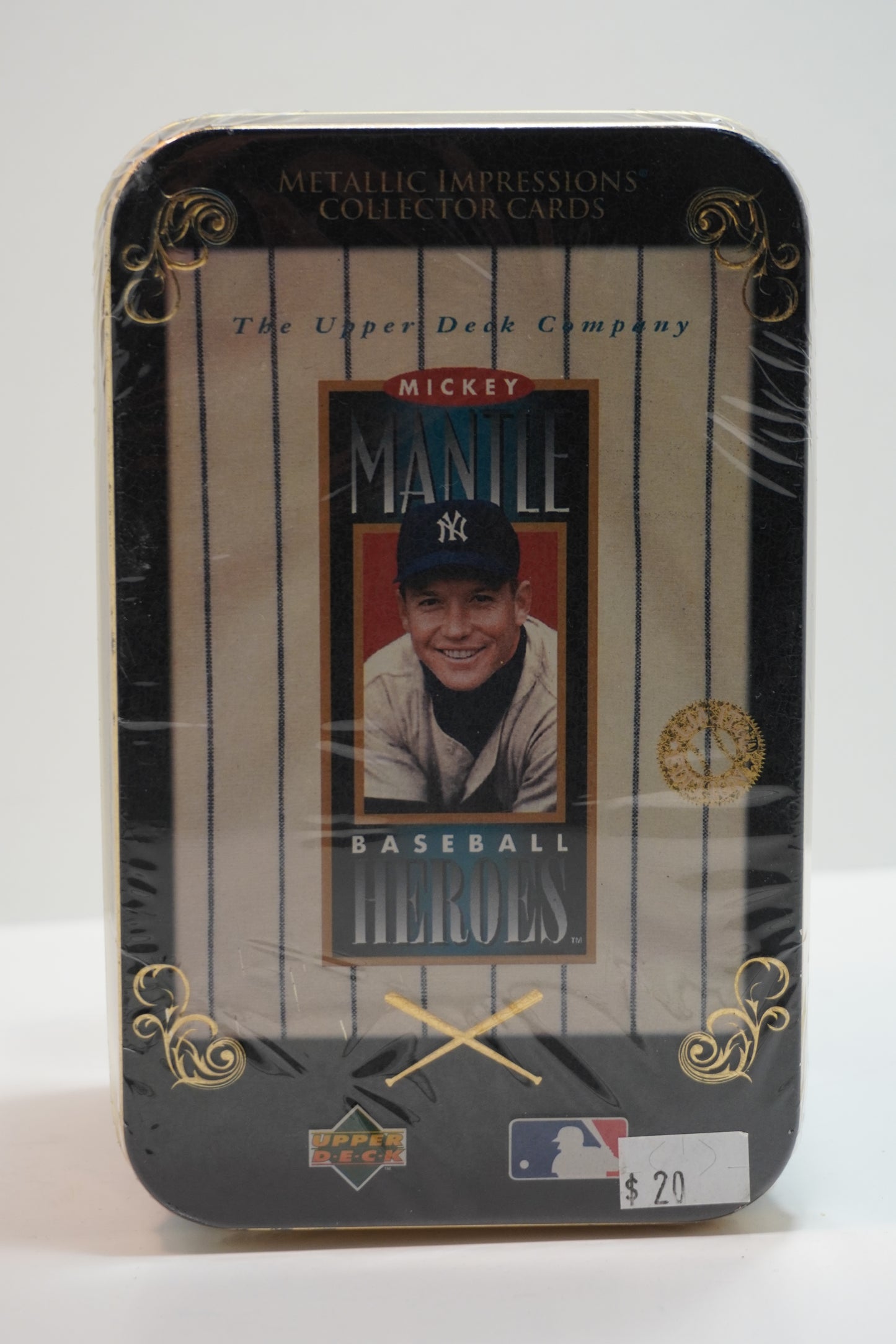 Mickey Mantle Upper Deck Metallic Impressions Tin set (8) Baseball Heroes
