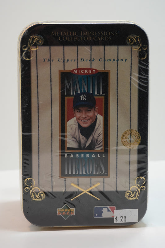 Mickey Mantle Upper Deck Metallic Impressions Tin set (8) Baseball Heroes