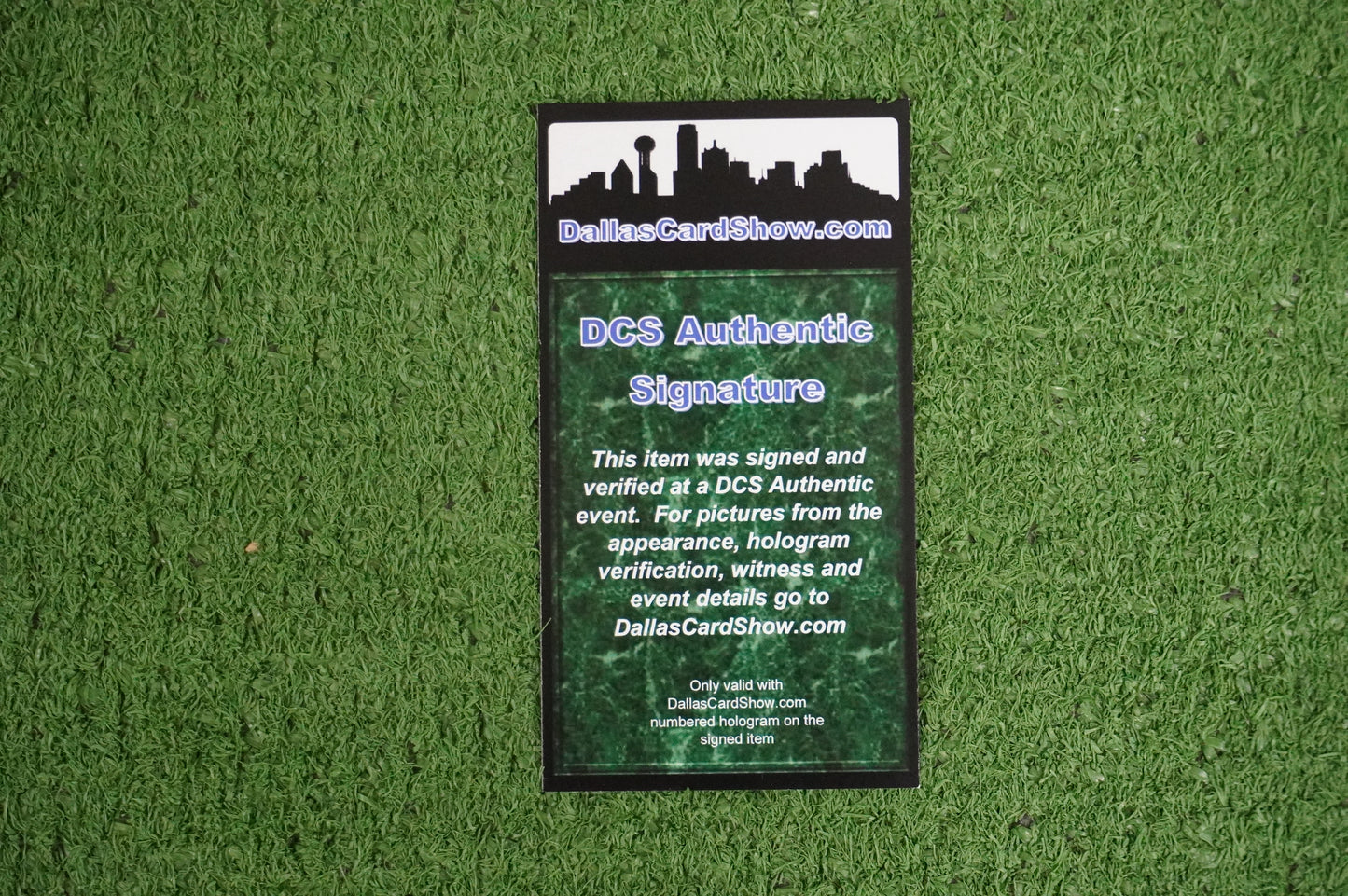 DEVON MICHAELS WWE SIGNED 8x10 PHOTO Dallas Card Show DCS COA