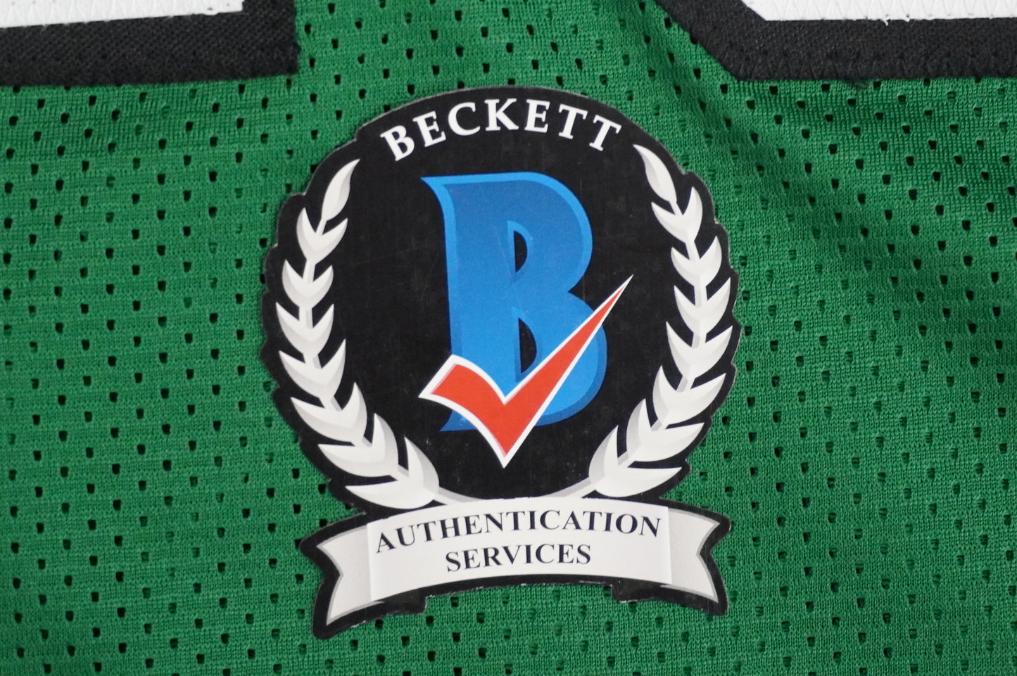 KEVIN VON ERICH ADKISSON NORTH TEXAS MEAN GREEN SIGNED JERSEY Size 2XL BAS