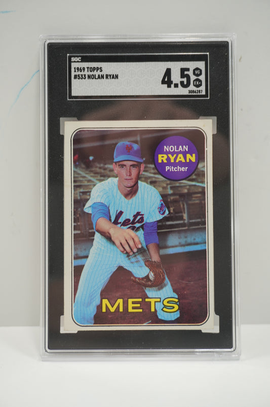 1969 TOPPS Nolan Ryan NEW YORK NY METS SGC 4.5 Angels Astros Rangers #533