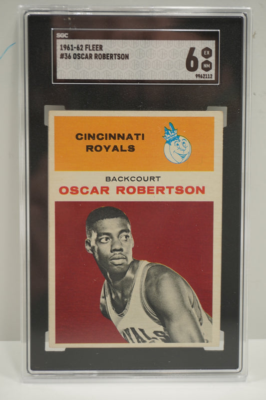 1961-62 FLEER Oscar Robinson #36 SGC 6 CINCINNATI ROYALS