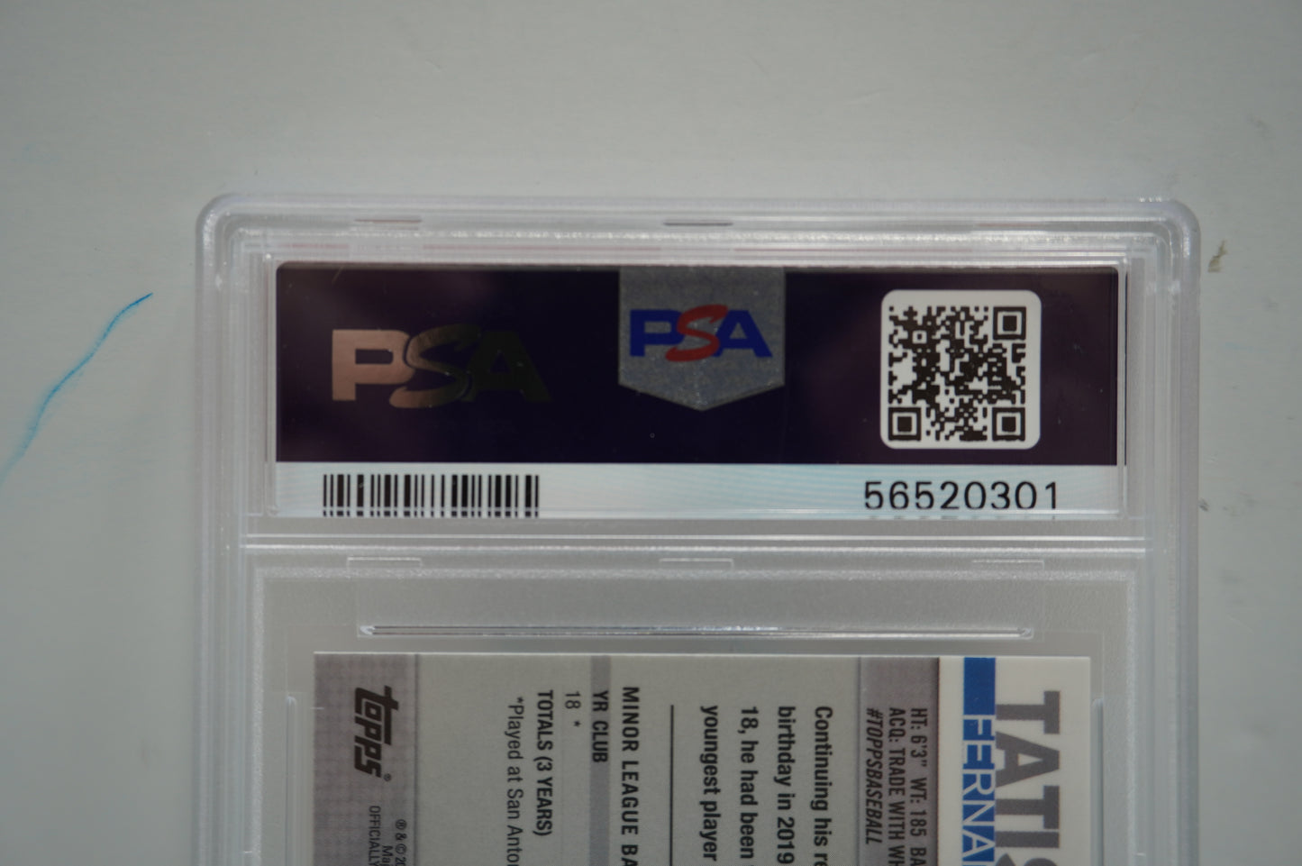 2019 Topps Chrome Fernando Tatis X Fractor PSA 10